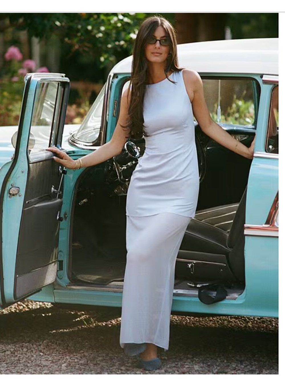 NWT Gianni Bini x Sydney Silverman The Sabrina Satin  Sheer Chiffon Dress